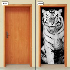 Adesivo Decorativo de Porta - Tigre - 400cnpt - comprar online