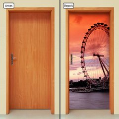 Adesivo Decorativo de Porta - London Eye - Londres - 403cnpt - comprar online