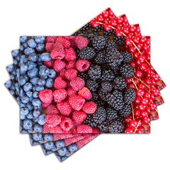Jogo Americano - Frutas Vermelhas com 4 peças - 404Jo