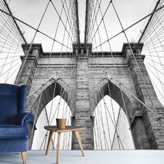 Papel de Parede New York Brooklyn Bridge Sala Painel Adesivo - 416pc