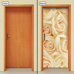 Adesivo Decorativo de Porta - Rosas - Flores - 438cnpt - comprar online