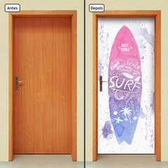 Adesivo Decorativo de Porta - Prancha de Surf - 441cnpt - comprar online