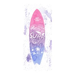 Adesivo Decorativo de Porta - Prancha de Surf - 441cnpt na internet