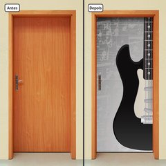 Adesivo Decorativo de Porta - Guitarra - 443cnpt - comprar online