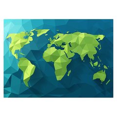 Papel de Parede Mapa Mundi Abstrato Planeta Sala Painel Adesivo - 473pc - comprar online