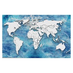 Papel de Parede Mapa Mundi Países Planeta Sala Painel Adesivo - 474pc na internet