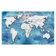 Papel de Parede Mapa Mundi Países Planeta Sala Painel Adesivo - 474pc - comprar online