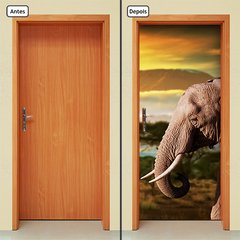 Adesivo Decorativo de Porta - Elefante - 479cnpt - comprar online