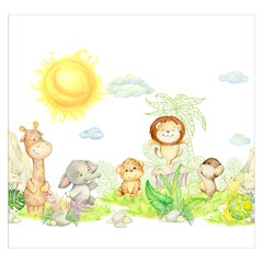 Papel de Parede Adesivo Infantil Safari Floresta Bebe Quarto - 485pc - comprar online