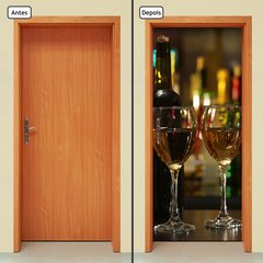 Adesivo Decorativo de Porta - Vinho - 487cnpt - comprar online