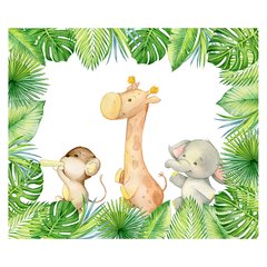 Papel de Parede Adesivo Infantil Safari Floresta Bebe Quarto - 490pc na internet