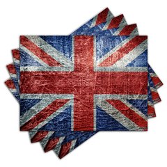 Jogo Americano - Reino Unido com 4 peças - 491Jo