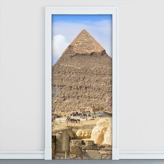 Adesivo Decorativo de Porta - Pirâmides do Egito - 492cnpt