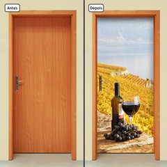 Adesivo Decorativo de Porta - Vinho - 496cnpt - comprar online