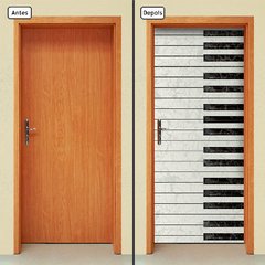 Adesivo Decorativo de Porta - Teclado - Música - 502cnpt - comprar online