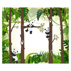 Papel de Parede Adesivo Infantil Pandas Floresta Bebe Quarto - 502pc na internet