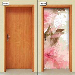 Adesivo Decorativo de Porta - Flores - 512cnpt - comprar online