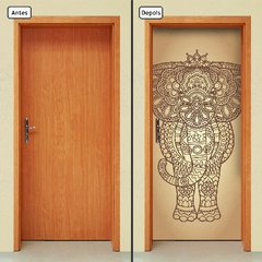 Adesivo Decorativo de Porta - Elefante - 518cnpt - comprar online