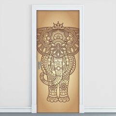 Adesivo Decorativo de Porta - Elefante - 518cnpt