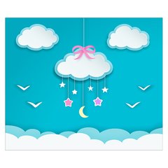 Papel de Parede Adesivo Infantil Nuvens Bebe Quarto Menina - 522pc na internet