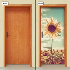 Adesivo Decorativo de Porta - Girassol - 534cnpt - comprar online