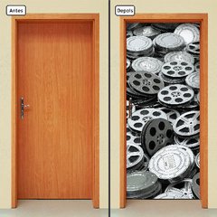 Adesivo Decorativo de Porta - Rolos De Filme - Cinema - 535cnpt - comprar online