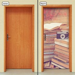 Adesivo Decorativo de Porta - Livros - 540cnpt - comprar online