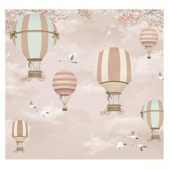 Papel de Parede Adesivo Infantil Balões Bebe Quarto Menina - 550pc - comprar online