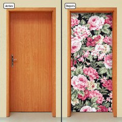 Adesivo Decorativo de Porta - Flores - 558cnpt - comprar online
