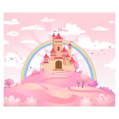 Papel de Parede Adesivo Infantil Castelo Princesa Bebe Quarto Menina - 560pc na internet