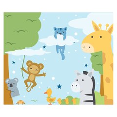 Papel de Parede Adesivo Infantil Safari Floresta Bebe Quarto - 561pc na internet