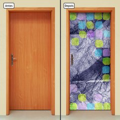 Adesivo Decorativo de Porta - Abstrato - 577cnpt - comprar online
