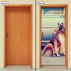 Adesivo Decorativo de Porta - Cachorro - Animais - 579cnpt - comprar online