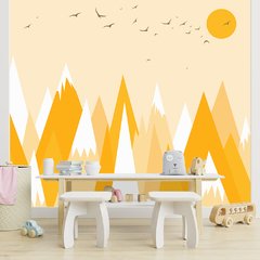 Papel de Parede Adesivo Infantil Montanhas Bebe Quarto - 589pc