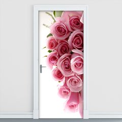Adesivo Decorativo de Porta - Rosas - Flores - 595cnpt