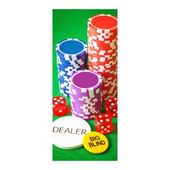 Adesivo Decorativo de Porta - Poker - Fichas - 596cnpt na internet