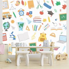 Papel de Parede Adesivo Infantil Escola Bebe Quarto - 601pc