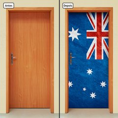 Adesivo Decorativo de Porta - Bandeira Austrália - 608cnpt - comprar online