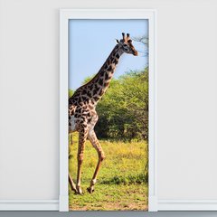 Adesivo Decorativo de Porta - Girafa - 610cnpt