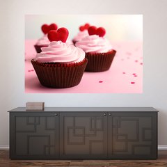 Painel Adesivo de Parede - Cupcake - 610pn