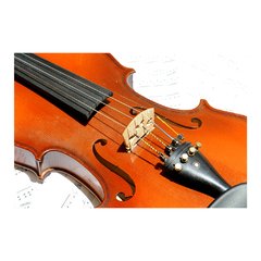 Painel Adesivo de Parede - Violino - Instrumento Musical - 612pn - comprar online