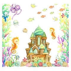 Papel de Parede Adesivo Infantil Fundo do Mar Quarto Menino Menina - 622pc - comprar online