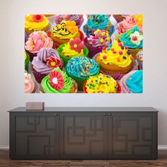 Painel Adesivo de Parede - Cupcakes - 622pn