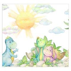 Papel de Parede Adesivo Infantil Dinossauros Quarto Menino Menina - 623pc - comprar online