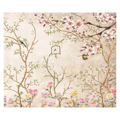 Papel de Parede Adesivo Infantil Floral Flores Quarto Menina - 624pc na internet