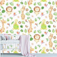 Papel de Parede Adesivo Infantil Safari Quarto Menino Menina - 626pc