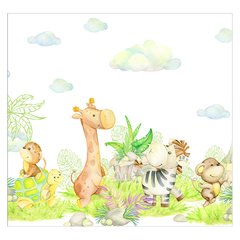 Papel de Parede Adesivo Infantil Safari Quarto Menino Menina - 627pc - comprar online