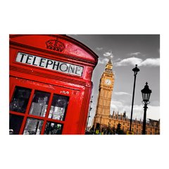 Painel Adesivo de Parede - Londres - Cabine Telefônica - 634pn - comprar online