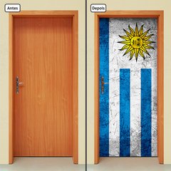 Adesivo Decorativo de Porta - Bandeira Uruguai - 648cnpt - comprar online