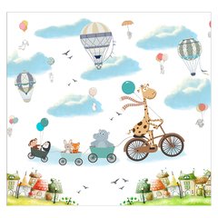 Papel de Parede Adesivo Infantil Safari Quarto Menina - 648pc - comprar online